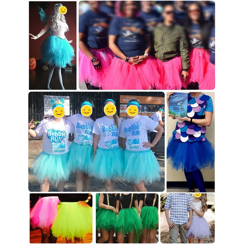bbonlinedress Mini de la mujer clásico patticoat Tutu Capas Multicolor