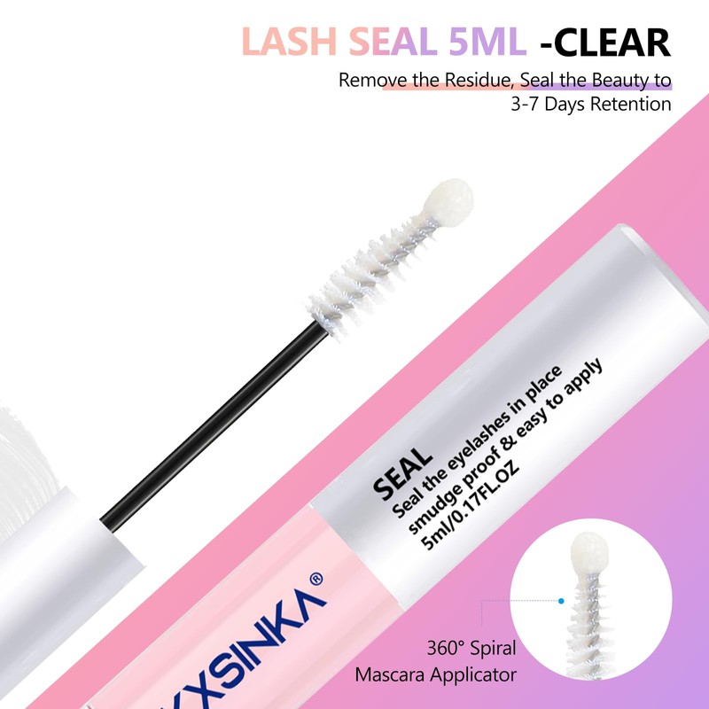 Akxsinka Lash Bond and Seal Remover Kit, Cluster Lash Glue
