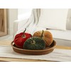 Set of 3 Velvet 9 Inch Pumpkins, Fall Decorations, Best