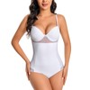 LITTLE JAMJAMS Shapewear for Women Elasticity Slimmer White Mesh Shapewear