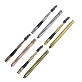 NOLITOY Elegant Eyelash Curling Tool Set 8 Pieces Gold Silver Rose Gold Brush Heads