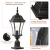 GOALPLUS 24" Outdoor Post Light with Dusk to Dawn Sensor,