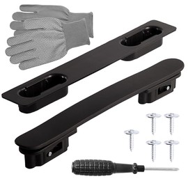 Luggage Handle Replacement - 220mm Durable Plastic Grip Strap for Suitcase, Black（HR-02N）