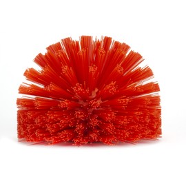 SPARTA Industrial Tank Brush Head Pipe Brush Head, Drain Brush with 3/4" Thread Hole (Handle Not Included) for Commercial Use, Plastic, 5.7 Inches, Orange