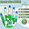 Hand Reflex Zone Gloves for Hand Reflexology Massage German Lettering