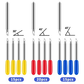 Roland Cutting Blade Vinyl Plotter Blades Cutter Carbide Blade 50pcs 30°/45°/60° Compatible with Explore Air 2 Maker Lettering Replacement Blades