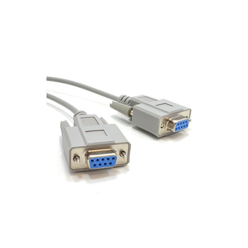 Serial RS232 Null Modem Cable - DB9F to F -