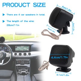 FERCAISH 2 Pcs 500W Car Speaker, TP-004A High Power Stereo Car Tweeter, Vertical Round Easy to Install Speakers for Surface Mounting on Car Truck and Boat