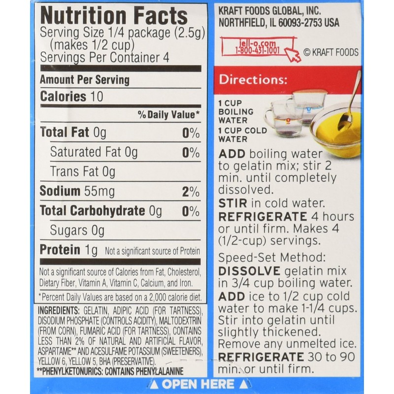 Jell-O Lemon Flavor Sugar-Free Instant Pudding 1 oz box (4-Pack)