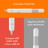 Lamy pico white ballpoint pen - Innovative pocket pen -