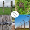 OMOTOOL Wire Fencing Galvanised Staples (260 pcs)，Chicken Wire Fencing Staple