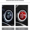 Auto Engine Start Stop Button,Power Ignition Switch Button Cover Sticker