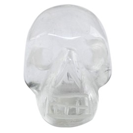 Nupuyai Set of 6 Crystal Skull Gemstone Skull Sculpture Hand Carved Crystal Skull Healing Stone Statue Figure Reiki Decoration