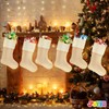 JOYIN 6 Pcs 18” Plain Burlap Christmas Stocking, Xmas Fireplace
