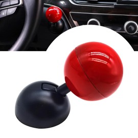 DACIRTY Creative One Touch Start Button Joystick, Game Control Handle Decorative Ignition Start-stop Switch Protective Cover, Kid's Tuning Accessory for Most Cars (Red)