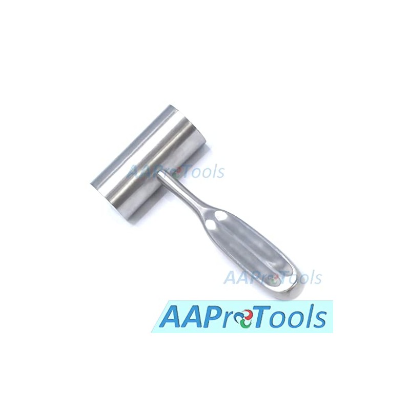 AAProTools Kirk Mallet, Stainless Steel Head, Diameter 1-1/2", Head Weight