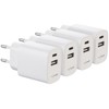 revolt Dual Charger: Set of 8 2-Port USB Power Supplies,