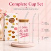 Self Care Gift Box for Women, Birthday Gifts with Glass