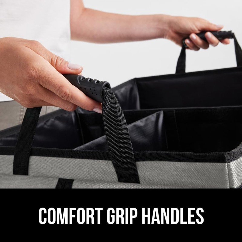 GORILLA GRIP Large Capacity Sturdy Trunk Storage Organizer, Slip and