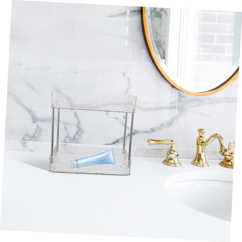 SHOWERORO Bathroom Organizer -Saving Dresser Countertop Storage for Makeup Toiletries
