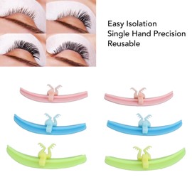 BTSEURY Eyelash Separator, Eyelash Separator Tool, Eyelash Separator for Lash Extension, Efficient Aid Silicone Pads Makeup Tool, Lash Isolation Helper for Beginners Professional