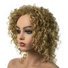 Wiginway Women Wigs Medium Curly Gold Wigs Synthetic Wig For