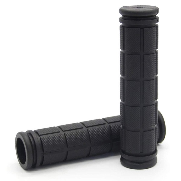 Black Bicycle Grips, Non-Slip Soft Rubber Ergonomic Bicycle Grips Handlebar