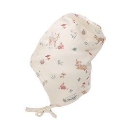 Sterntaler Baby Girl Bonnet Baby Bonnet Fawn Hat - Baby Bonnet Baby Hat - Cotton with Tie Band - Beige, ecru