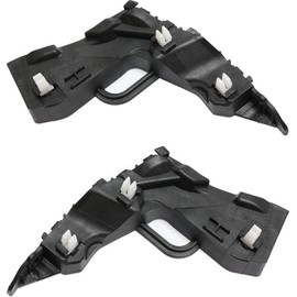 DAT AUTO PARTS Front Left Driver & Right Passenger Side Set Outer Bumper Cover Mounting Bracket Support Retainer Replacement Pair For 2017-2018 Hyundai Elantra Sedan Black Plastic HY1042126 HY1043126