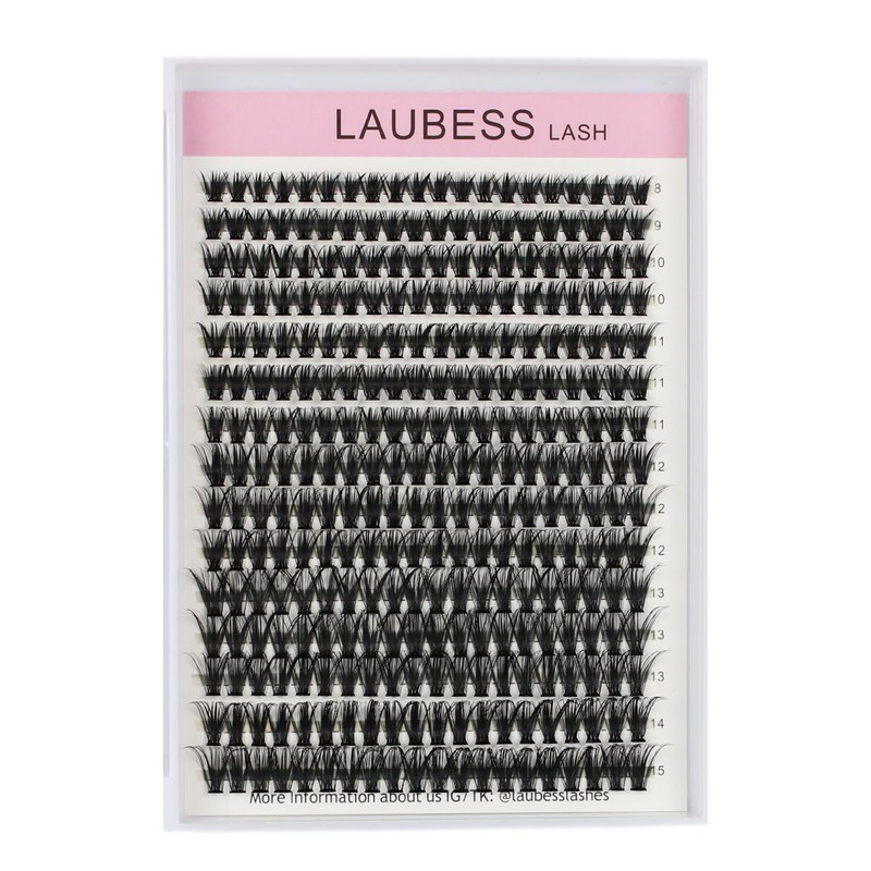 Eyelash Extensions, 300 Pieces, Fake Lashes, 40D Mixed Tray, DIY