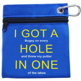 Golf Gifts for Men Dad Presents - This Funny Golf Pouch is a Novelty Golf Gift for Any Golfer to Store Golf Balls or Golf Accessories, Tee Holder - Xmas Gift for Husband Mens Stocking Filler