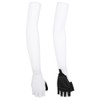 A Pair White Elastic Polyurethane Outdoor Cycling Anti Skid Sunscreen