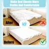 Pack of 2 Bed Sheet Tensioners, Adjustable, Elastic Bed Sheet