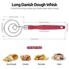 U-Taste Danish Dough Whisk for Bread: 18/8 Stainless Steel Heavy-Duty