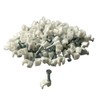 500 x White Round Cable Clips 4mm