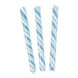 Fun Express Old Fashioned Candy Sticks - Light Blue Hard Candy Individually Wrapped Bulk Pack 80 Nostalgic Candy Sticks for Buffet, Baby Shower & Wedding Reception Party Favors
