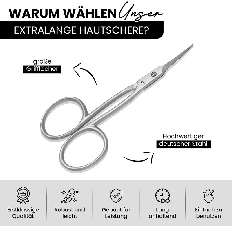 Cuticle Scissors 9.0 cm Extra Long and Super Pointed