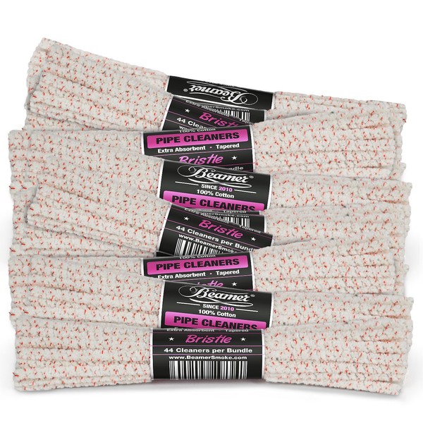 Beamer 6 Inch Unbleached Hard Bristle Pipe Cleaners, 572 Pieces, 13 Bundles - 100% Cotton