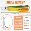 Trolling Lures Saltwater,6 Inch Offshore Big Game Trolling Lures Skirted