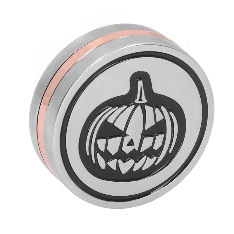 Pumpkin Coin Slider Pumpkin Pattern Push Slider Toy Zinc Alloy