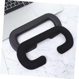 Housoutil 2pcs Sponge Cushion Cover Pu Leather Pad Replacement for Vive Breathable Headset Pad