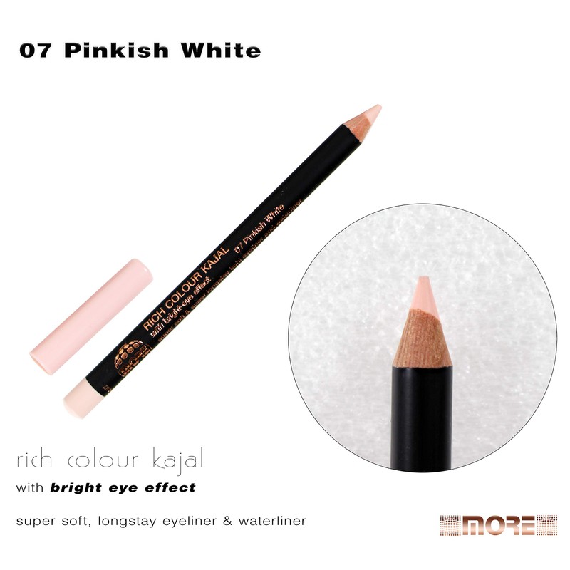 07 Pinkish White More Rich Colour Kajal bright eye effect
