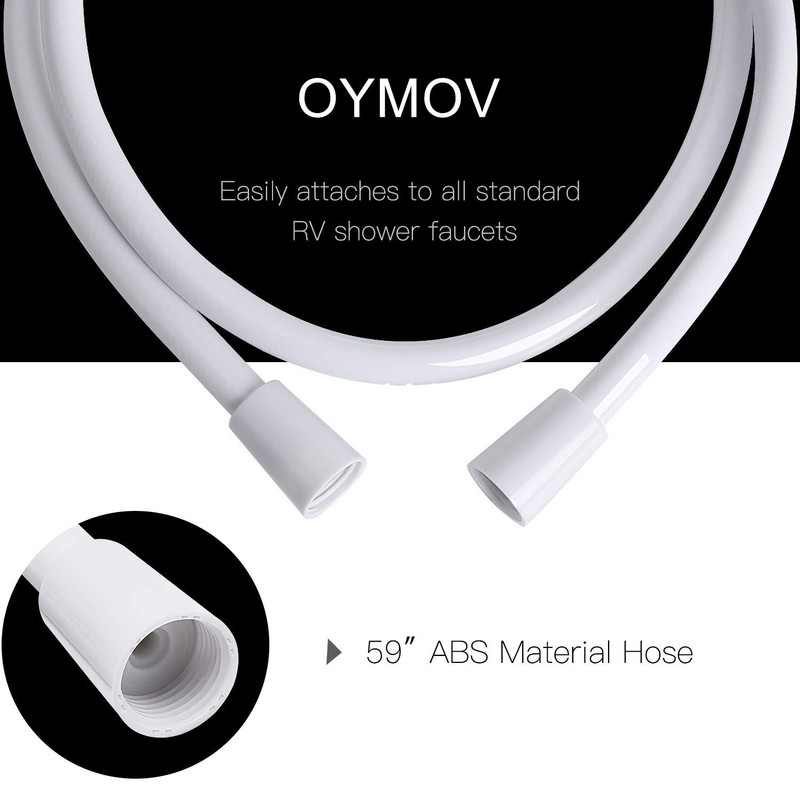 OYMOV RV Shower Head with Hose - Non-Metallic Outdoor RV