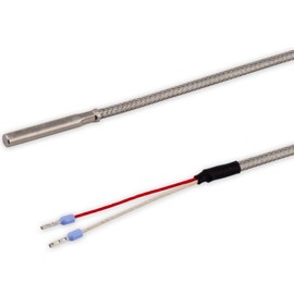 Tmonit - PT1000 Rauchgasfühler Temperaturfühler mit GLS-Leitung | bis 600°C | 1-5 Meter | Temperatursensor Fühler Kabelfühler | Made in Germany