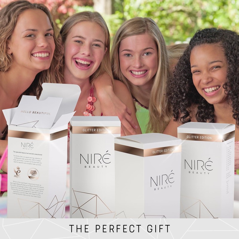 Niré Beauty 15piece Award Winning Glitter Makeup Brushes: Cute Makeup