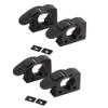 Quick-Release Clamp Mount,4PCS Rubber Clamp Grip,Wall Mount Shovel Holder Clamp,Quick