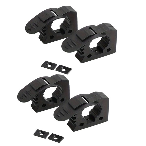 Quick-Release Clamp Mount,4PCS Rubber Clamp Grip,Wall Mount Shovel Holder Clamp,Quick