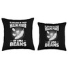 Lima Bean Funny Planting Vegetable Seeds Throw Pillow
