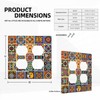 Yamxbfa Mexican Talavera Ceramic Tile Pattern Outlet Covers 2-Gang Duplex