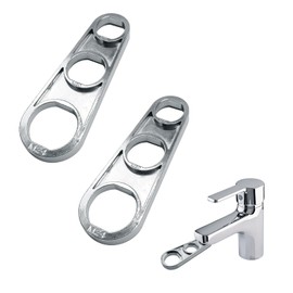 GUTERTOP Pack of 2 Tap Strainer Keys, Mixing Nozzle Wrench Removal Tool, Aerator Key for Adjusting Water Flow M16/M18/M20/M22/M24/M28